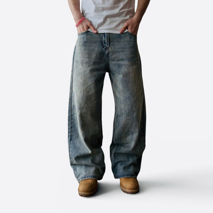 Distressed Light Blue Jeans