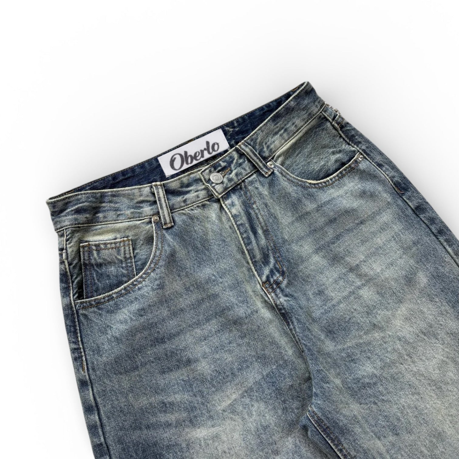 Distressed Light Blue Jeans
